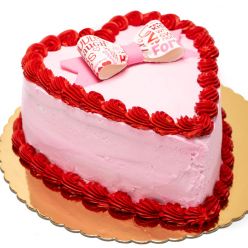 Double Layer Heart Cake