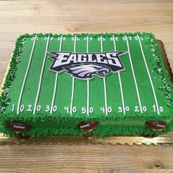 Eagles Specialty Half Sheet Cake