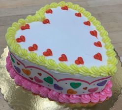 Valentine's Double Layer Heart Cake