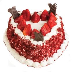 Heart Red Velvet Strawberry Shortcake