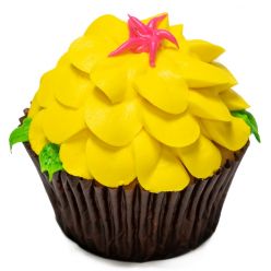 Jumbo Vanilla Yellow Flower Cupcake