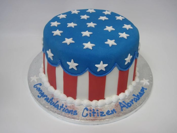 American FlagDrawing - We Create Delicious Memories - Oakmont Bakery