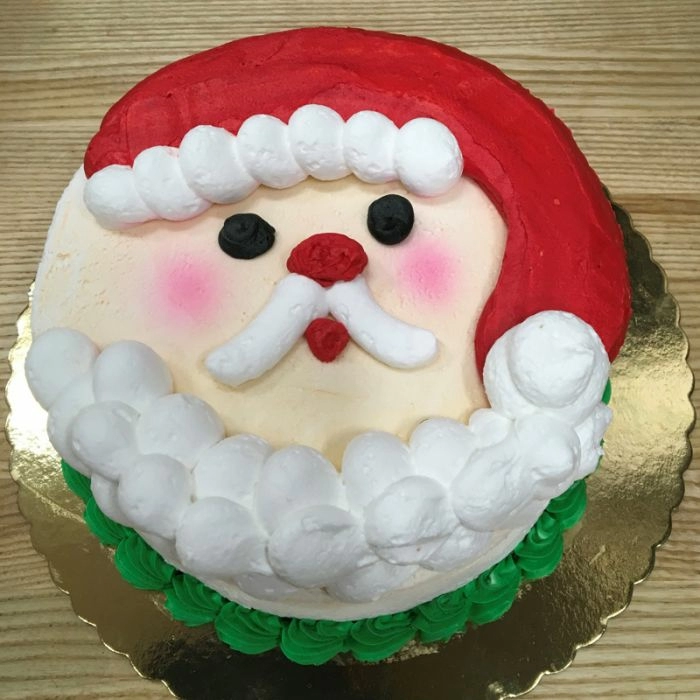 Mini Buttercream Santa Cake - Amycakes Bakes