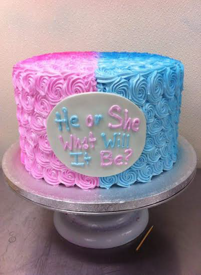 Layer Gender Reveal Cake Philadelphia