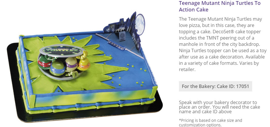 teenage mutant ninja turtle cake